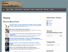 Tablet Screenshot of annsilverthorn.com